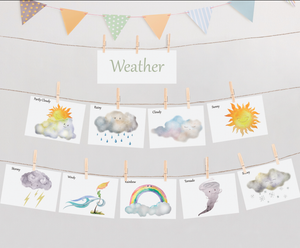 Weather Flashcard (pdf download only)