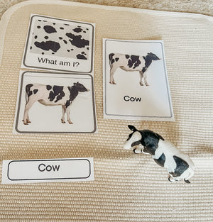 Animal Prints Montessori Cards (downloadable file)