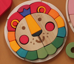 Lion Puzzle Vibrant Color