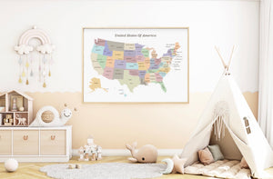 USA Map Poster (PDF file only)