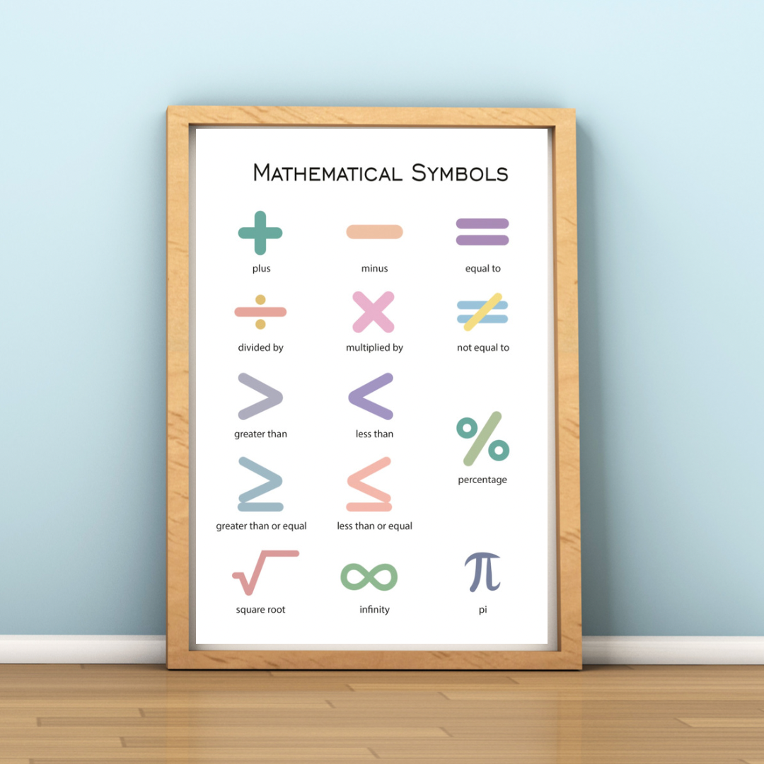 Math Symbols (PDF file only)