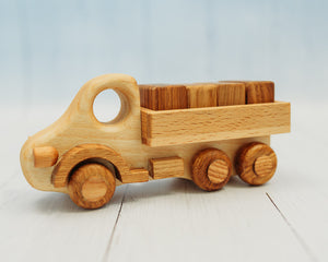 Wooden Haul Truck w/ Blocks Included