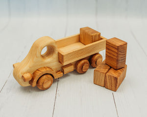 Wooden Haul Truck w/ Blocks Included