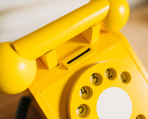Retro Yellow Phone by Kiko+gg
