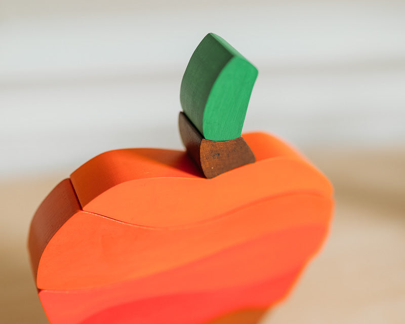 Wooden Apple Stacker Puzzle